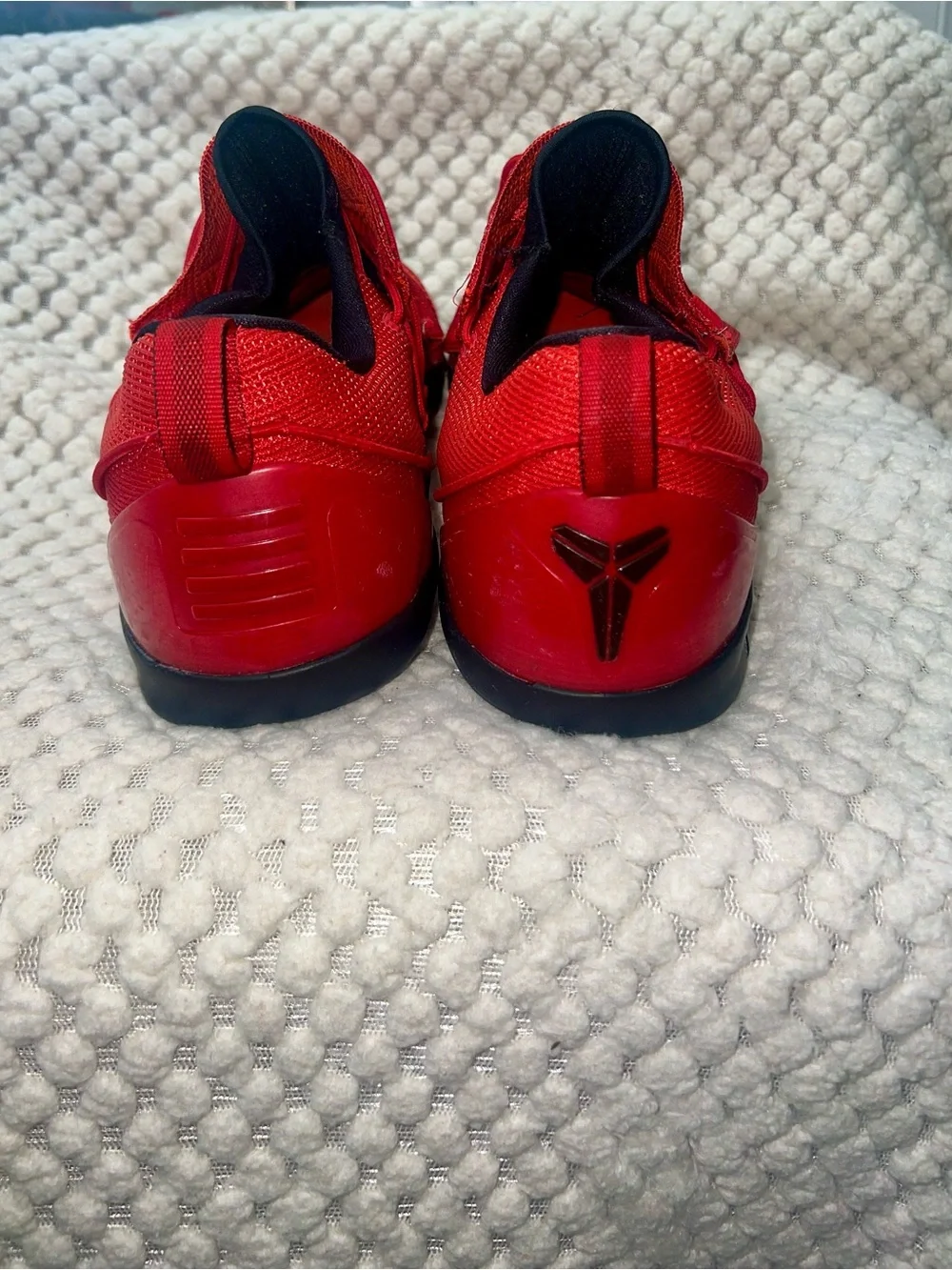 Nike Kobe A.D. NXT Lace Up Low Top Basketball Sneakers Red Black 882049-600